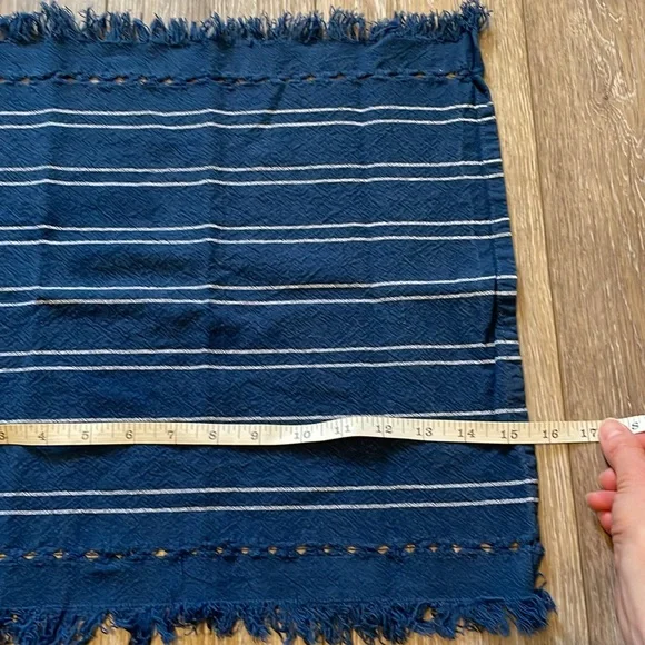 Blue Striped Cloth Napkins - Picture 2 of 3